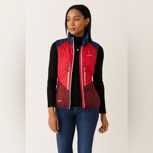 Ortovox Red Swisswool Insulated Outdoor Ski Hiking Reversible Vest Jacket Small